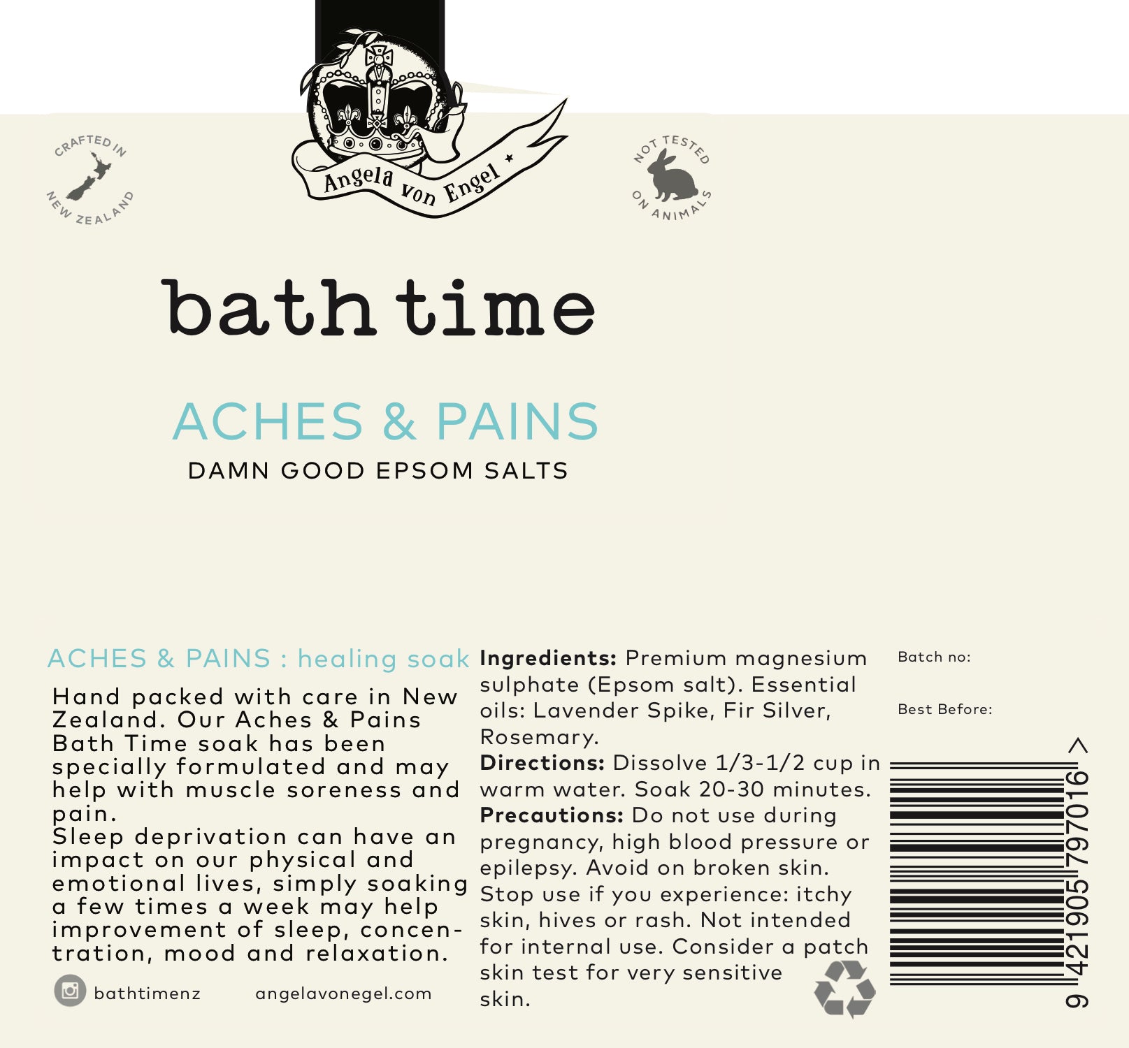 Aches & Pains - Bath time - Bath salt