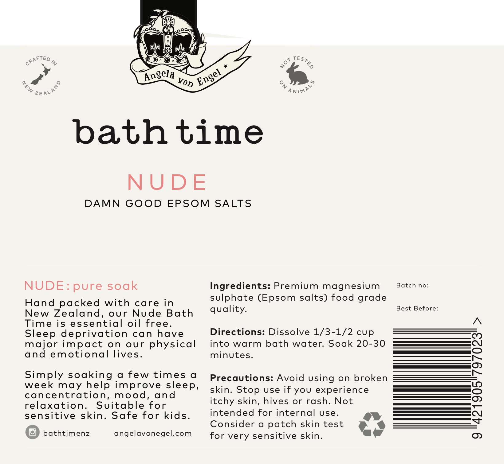 Nude - Bath time - Bath salt